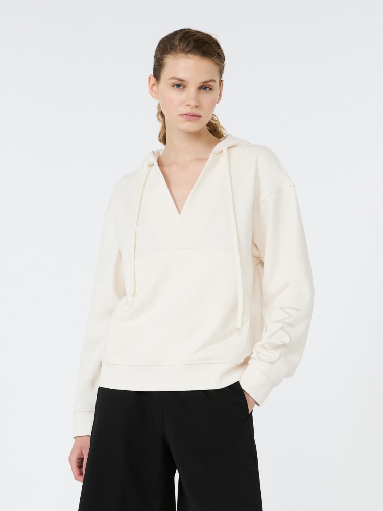 Sudadera de punto con capucha - MARFIL - 2