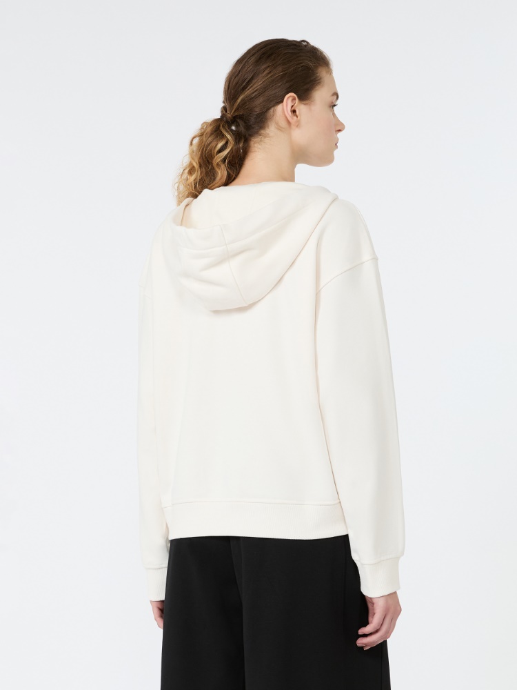 Sudadera de punto con capucha - MARFIL - 3