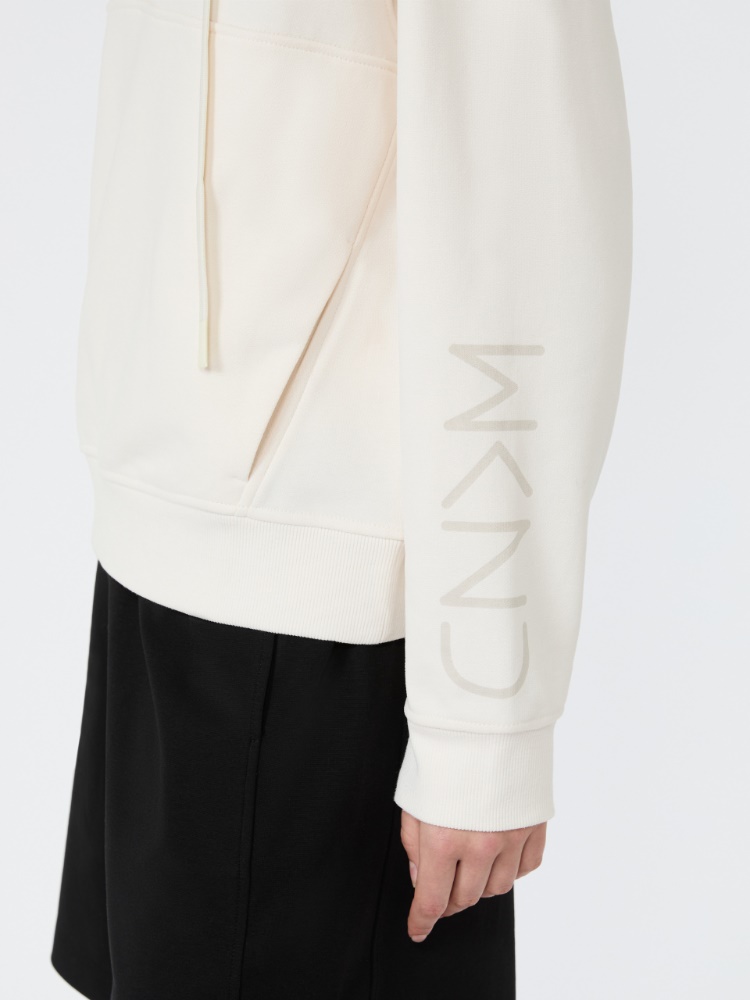Sudadera de punto con capucha - MARFIL - 5