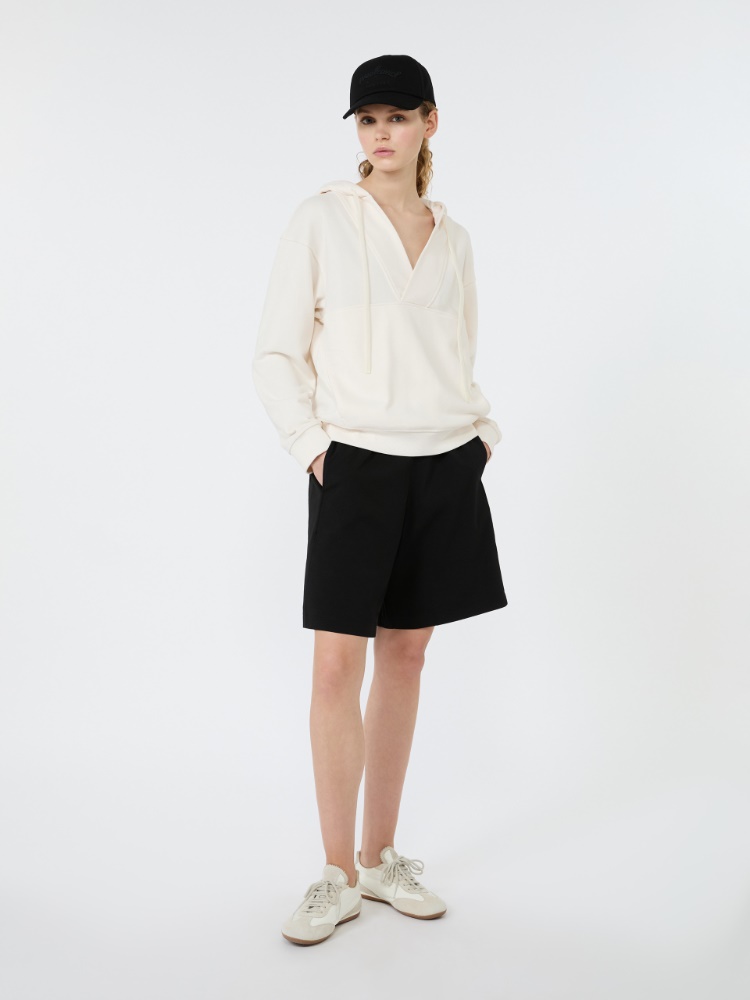 Sudadera de punto con capucha - MARFIL - 1