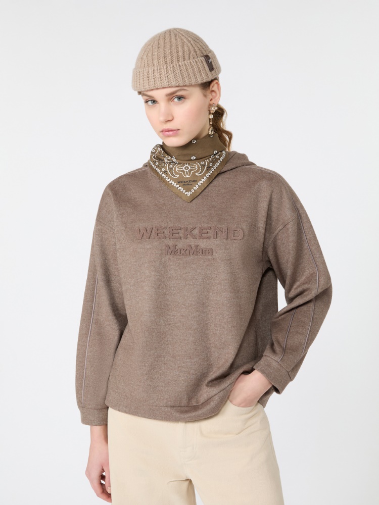 Jersey hooded sweatshirt - MARRON GLACE' - Max Mara - 4