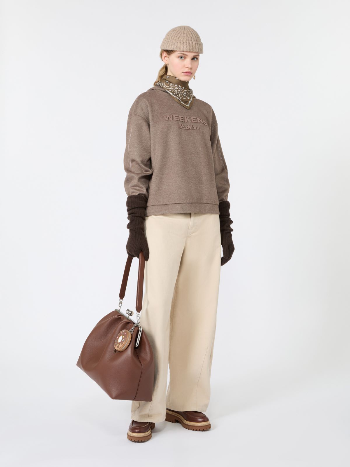 Jersey hooded sweatshirt - MARRON GLACE' - Max Mara