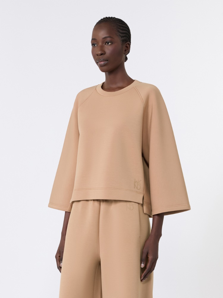 Boxy-Sweatshirt aus Scuba-Jersey - TABACK - 2