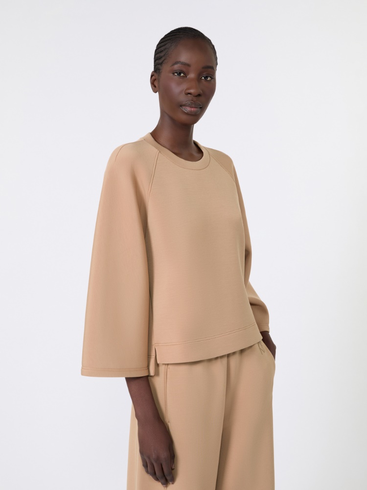 Boxy-Sweatshirt aus Scuba-Jersey - TABACK - 4