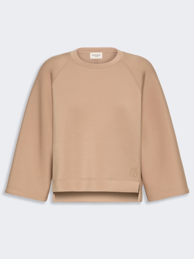 Boxy-Sweatshirt aus Scuba-Jersey - TABACK - 6