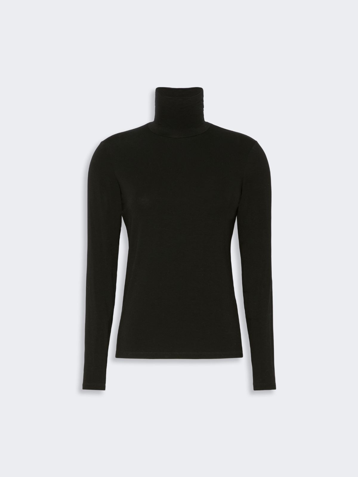 Slim-fit top in stretch viscose jersey - BLACK - Max Mara - 5