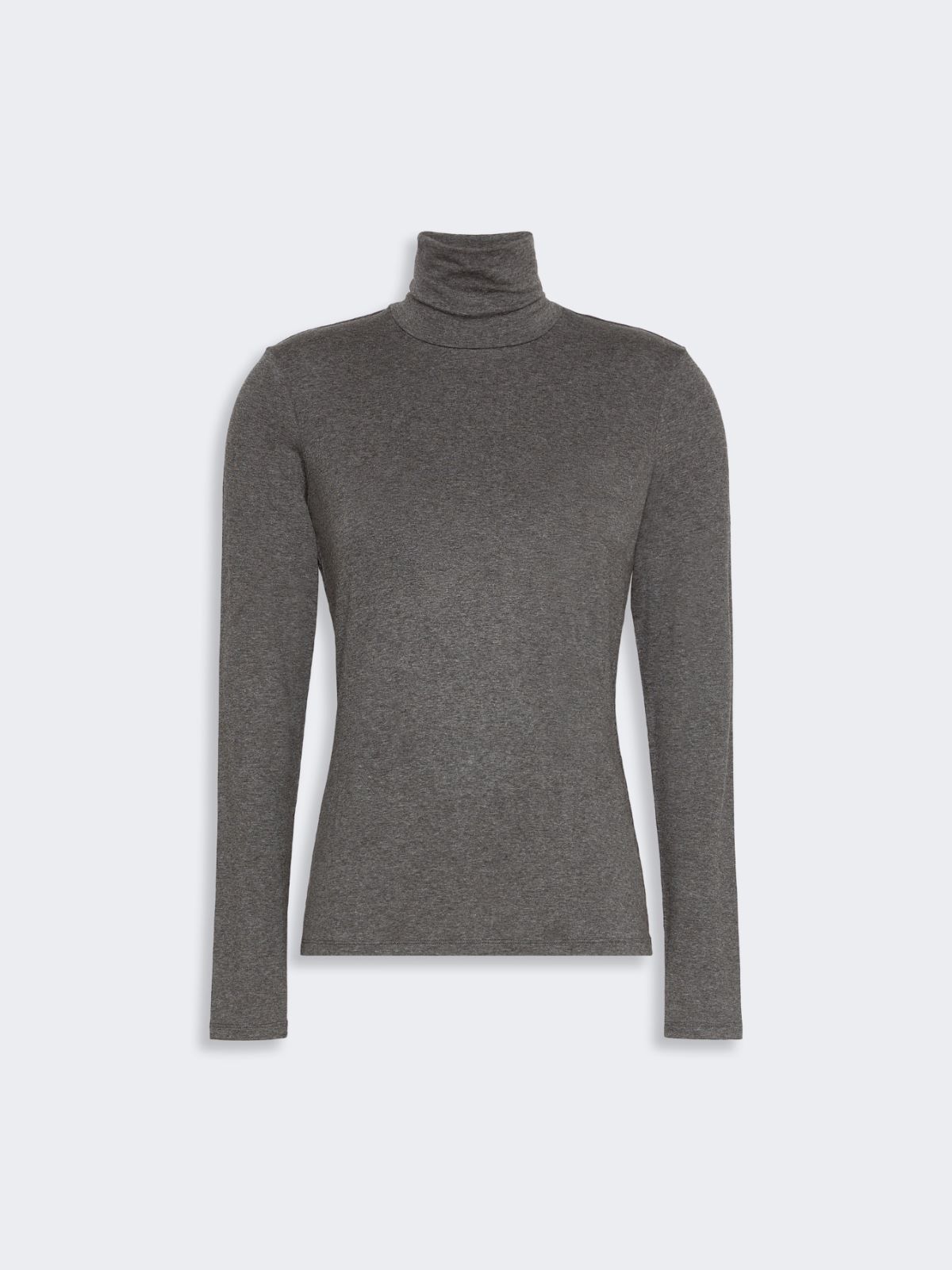 Slim-fit top in stretch viscose jersey - DARK GREY - Max Mara - 5