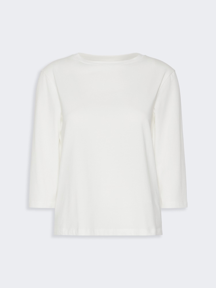 T-shirt in jersey di cotone - BIANCO