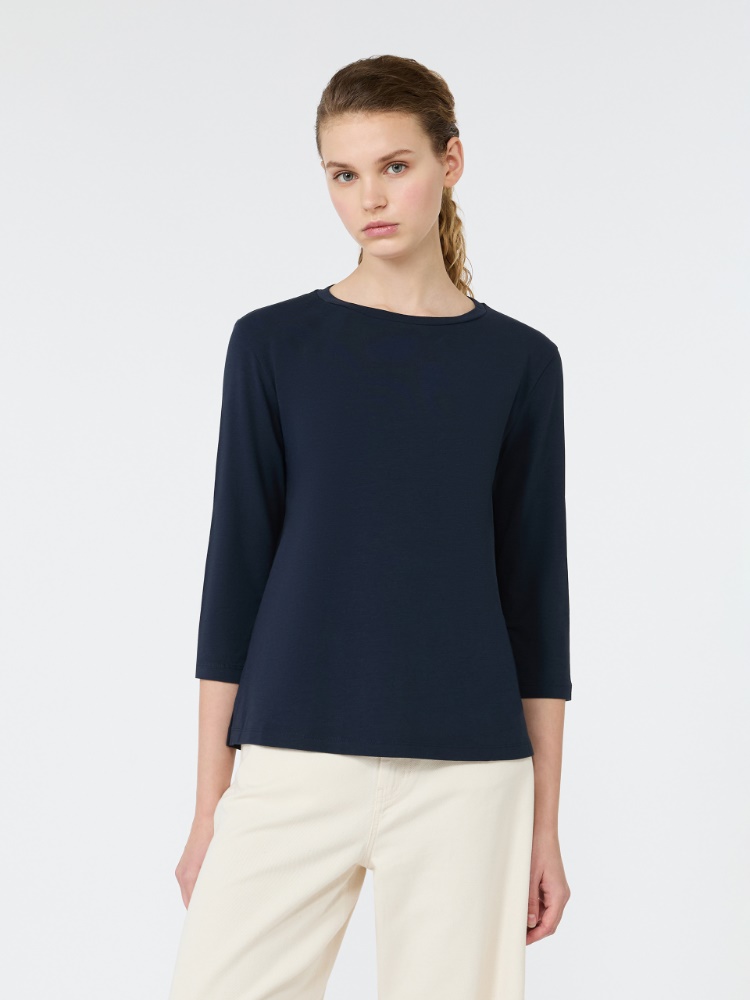 Cotton jersey T-shirt - NAVY - 2
