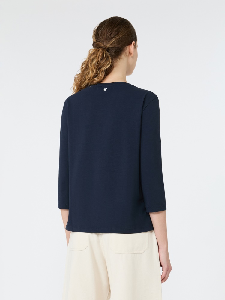 Cotton jersey T-shirt - NAVY - 3