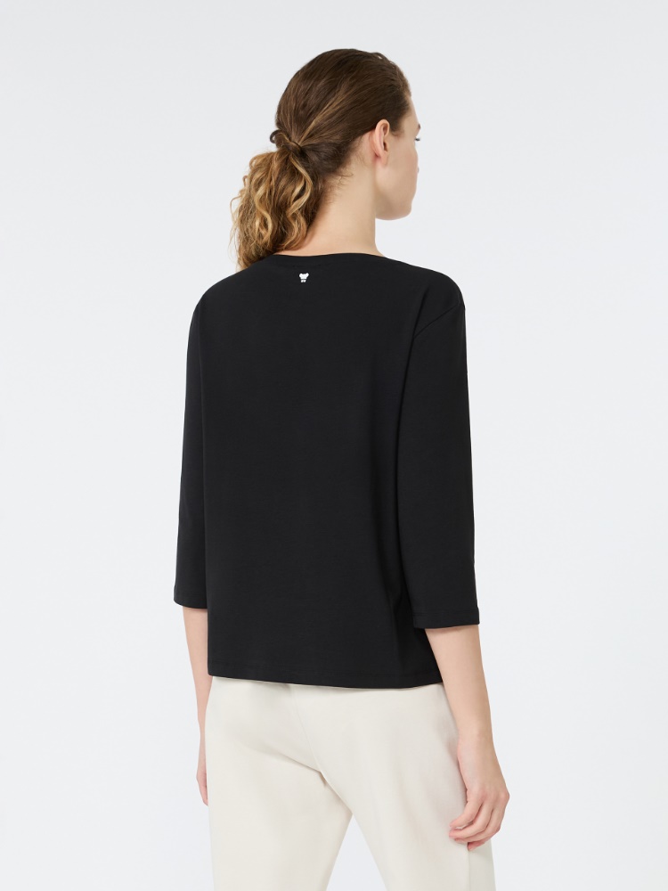 Cotton jersey T-shirt - BLACK - 3