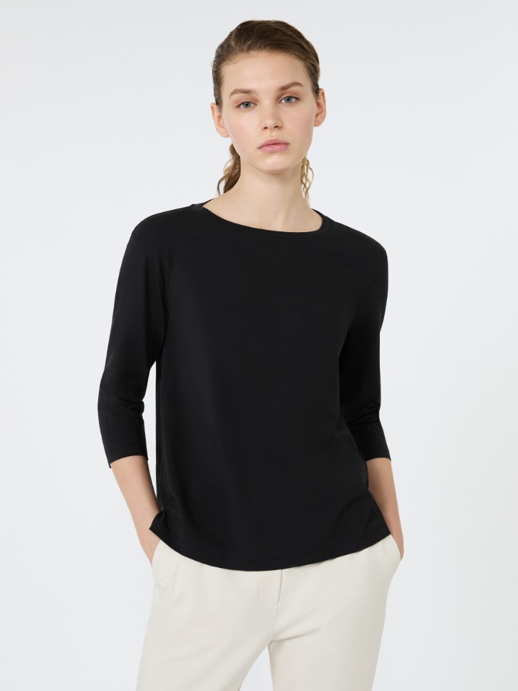 Cotton jersey T-shirt - BLACK - 4