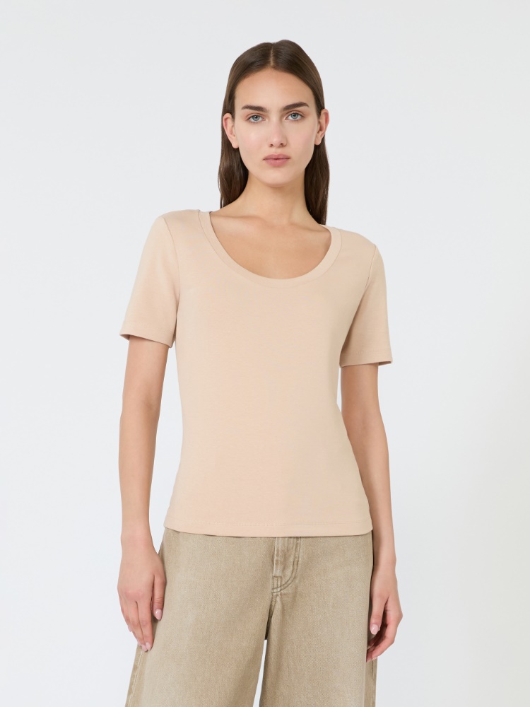 T-Shirt aus geripptem Jersey - ROSA - 2