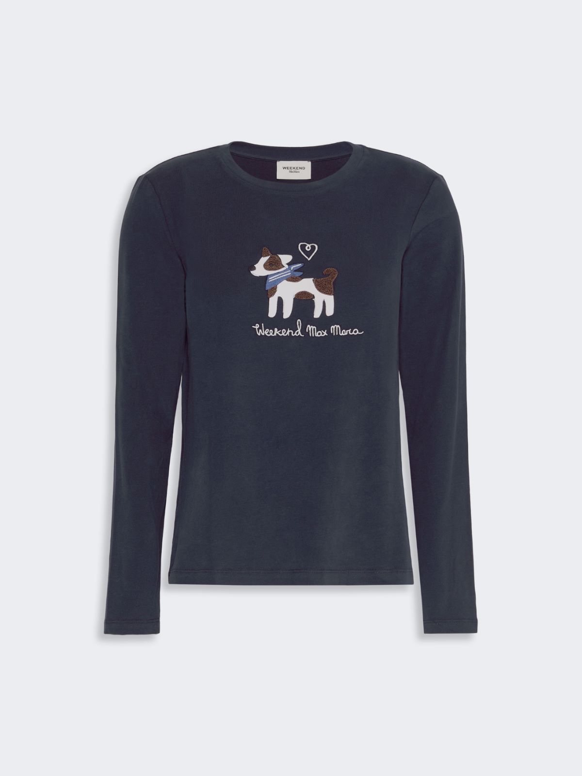 Long-sleeved jersey T-shirt - NAVY - Max Mara - 4
