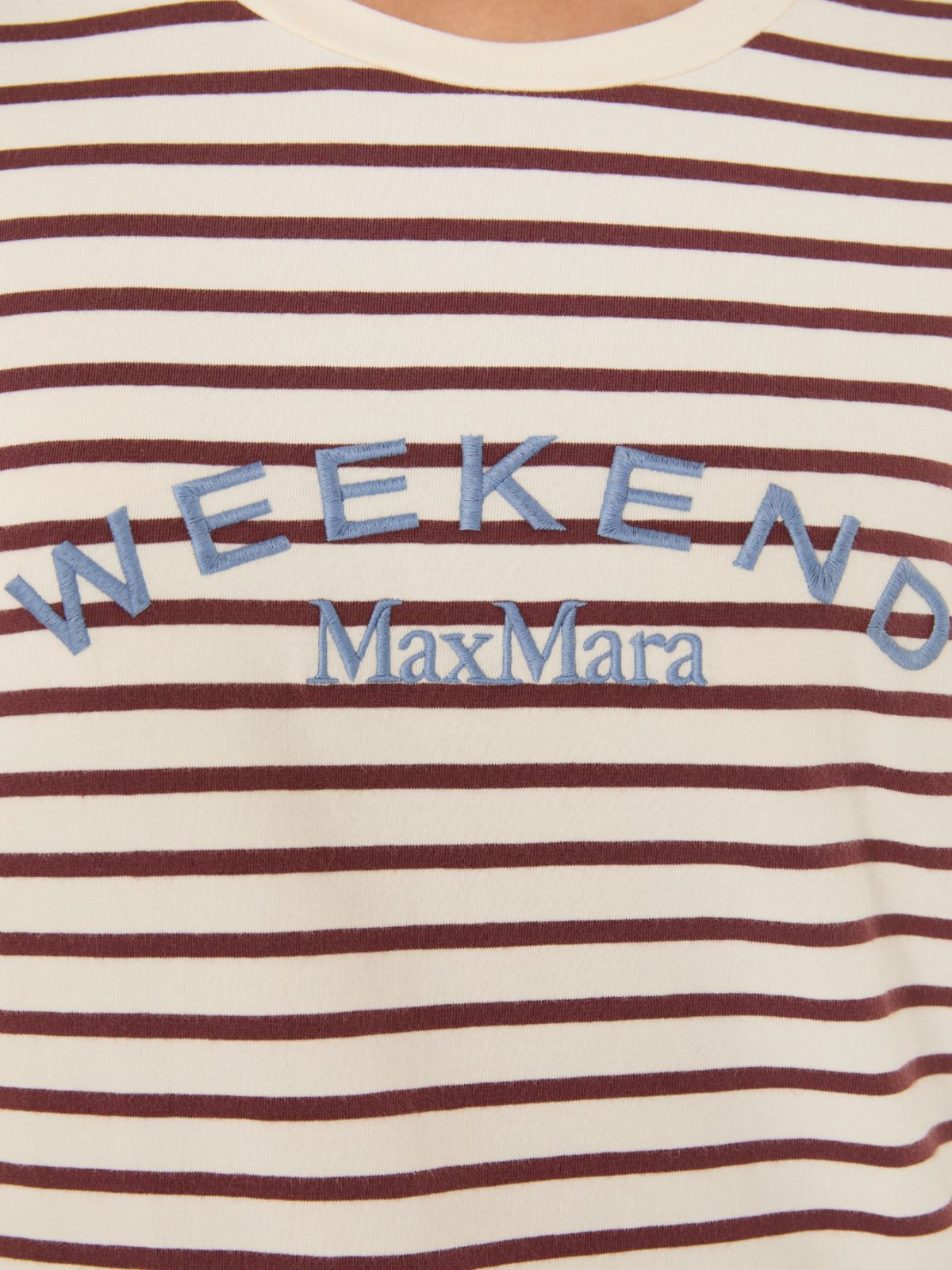 Long-sleeved jersey T-shirt - BORDEAUX - Max Mara - 5