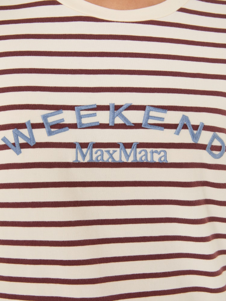 Long-sleeved jersey T-shirt - BORDEAUX - Max Mara - 5