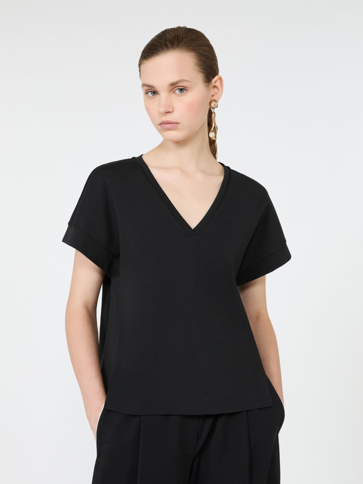 [カリッフォ] ミラノ ジャージー Tシャツ - BLACK - マックスマーラ公式サイト - 4