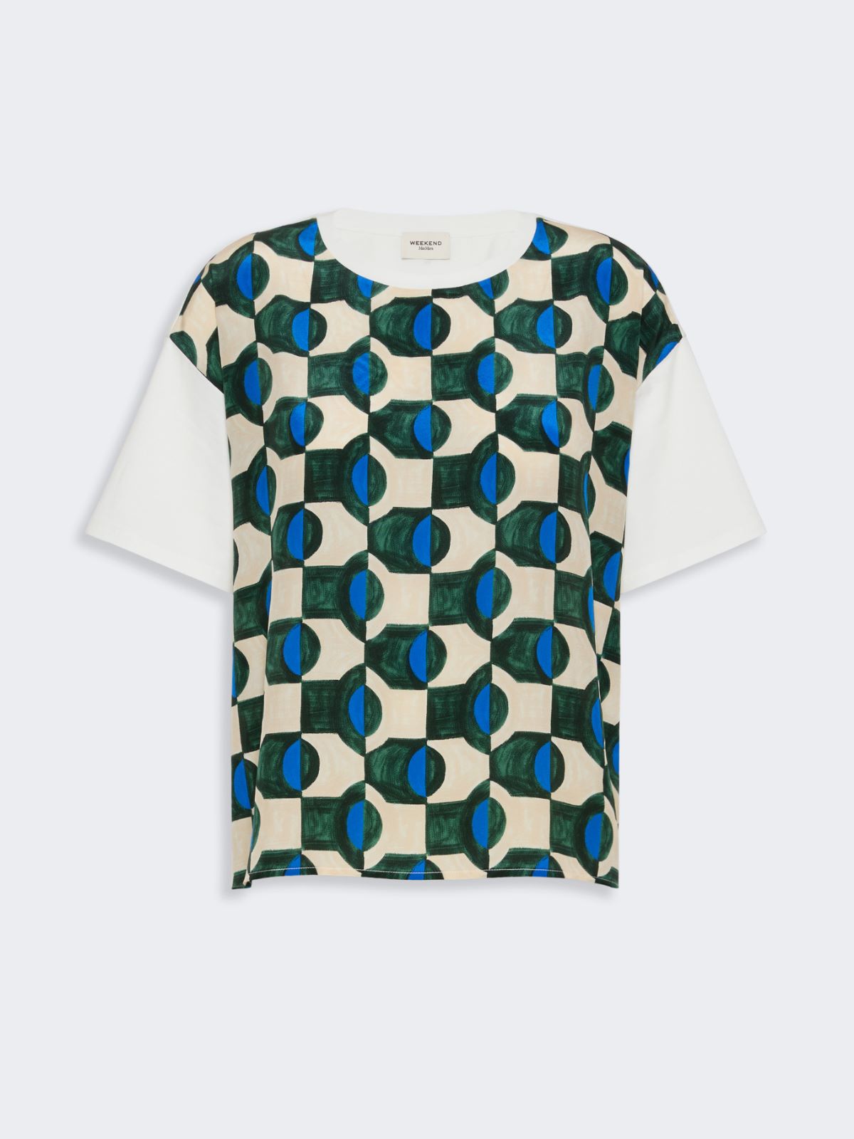 [テルツォ] シルク コットン ジャージー プリント Tシャツ - GREEN - Max Mara - 5