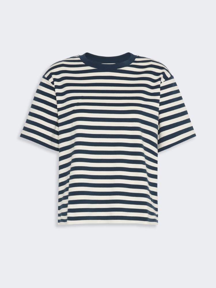 Jersey boxy T-shirt - NAVY - Max Mara - 5