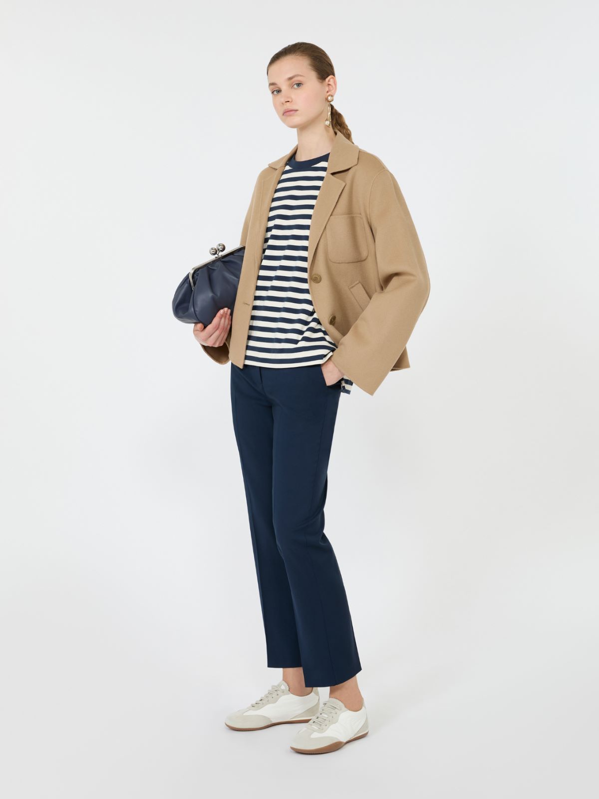 Jersey boxy T-shirt - NAVY - Max Mara