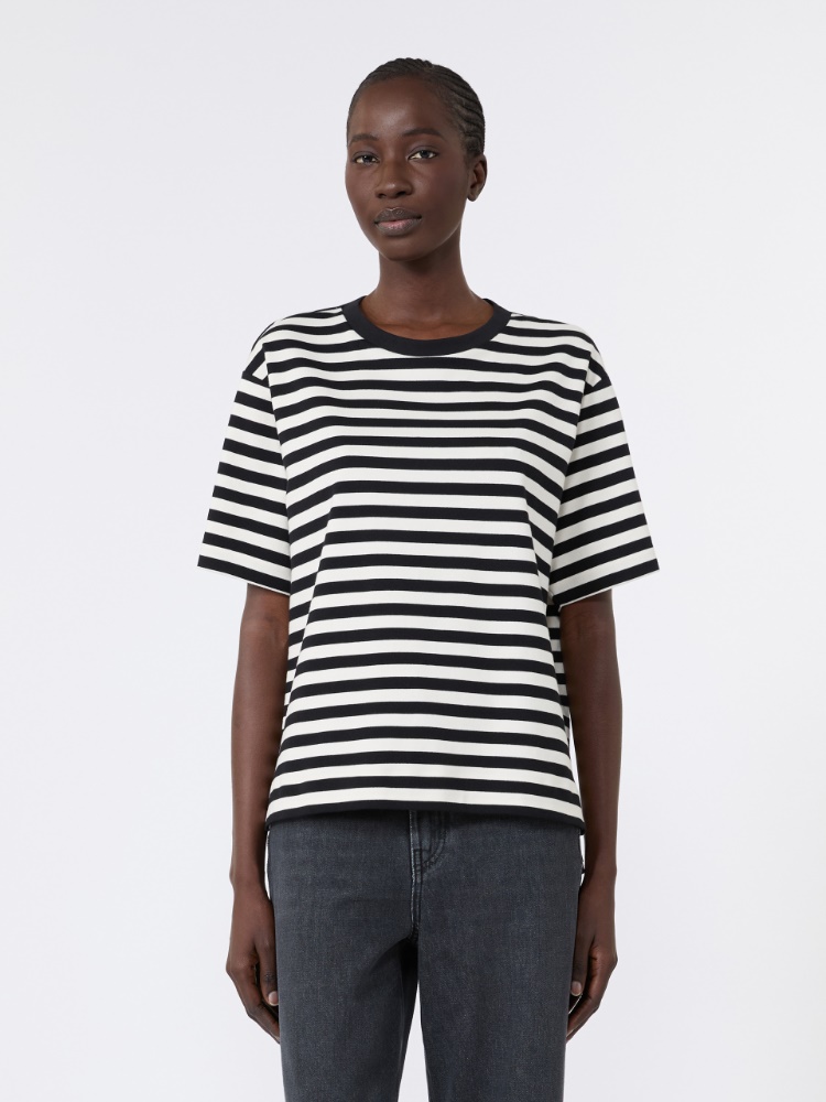 Jersey boxy T-shirt - BLACK - 2