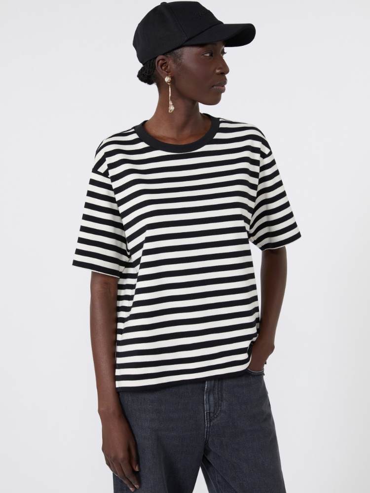 Jersey boxy T-shirt - BLACK - 4