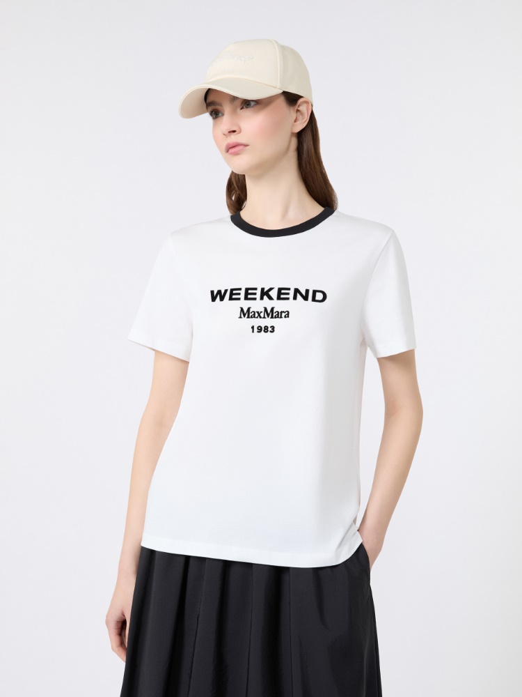에디손 코튼 티셔츠 - WHITE - Max Mara - 4