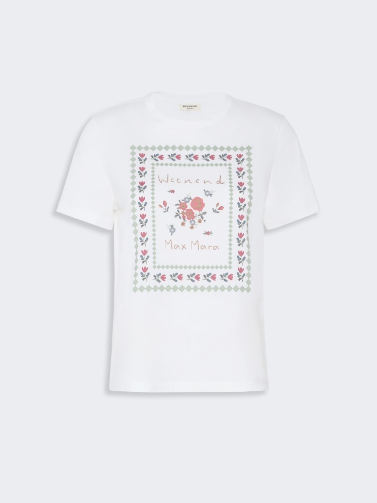 [エディソン] コットン プリント Tシャツ - WHITE - Max Mara - 6