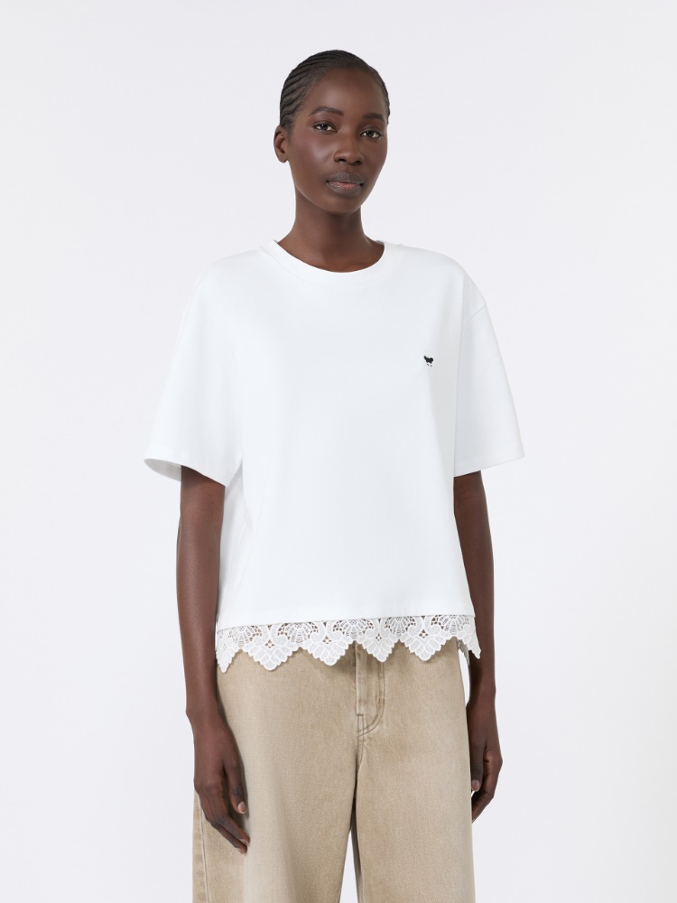 Boxy-fit cotton T-shirt - WHITE - 2
