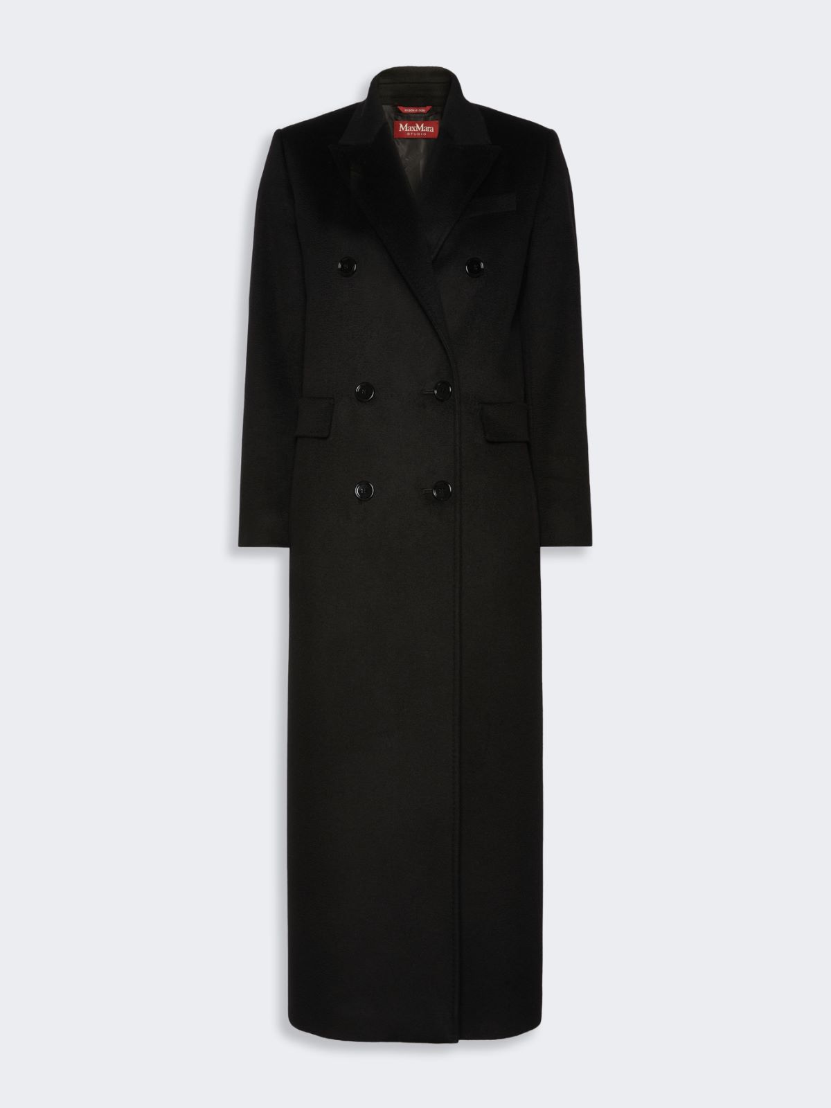 Double-breasted wool coat - BLACK - Max Mara - 5