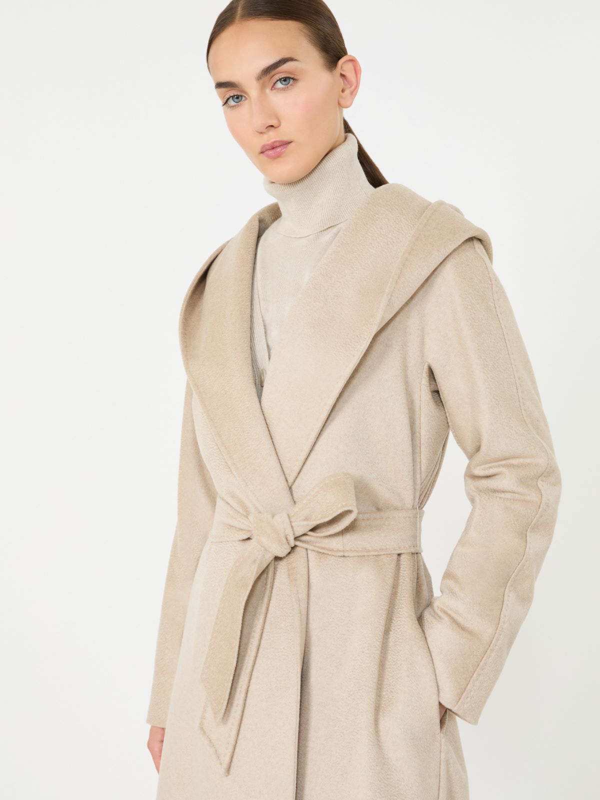 Cashmere robe coat - SAND - Max Mara - 4