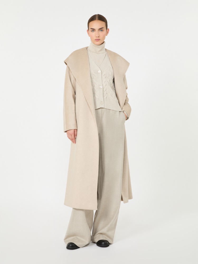 Cashmere robe coat - SAND