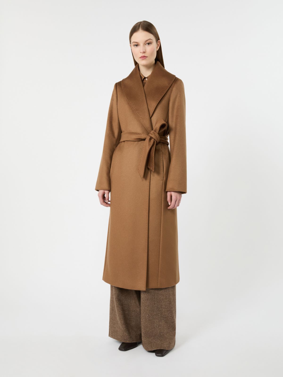Long cashmere robe coat - TOBACCO - Max Mara - 2
