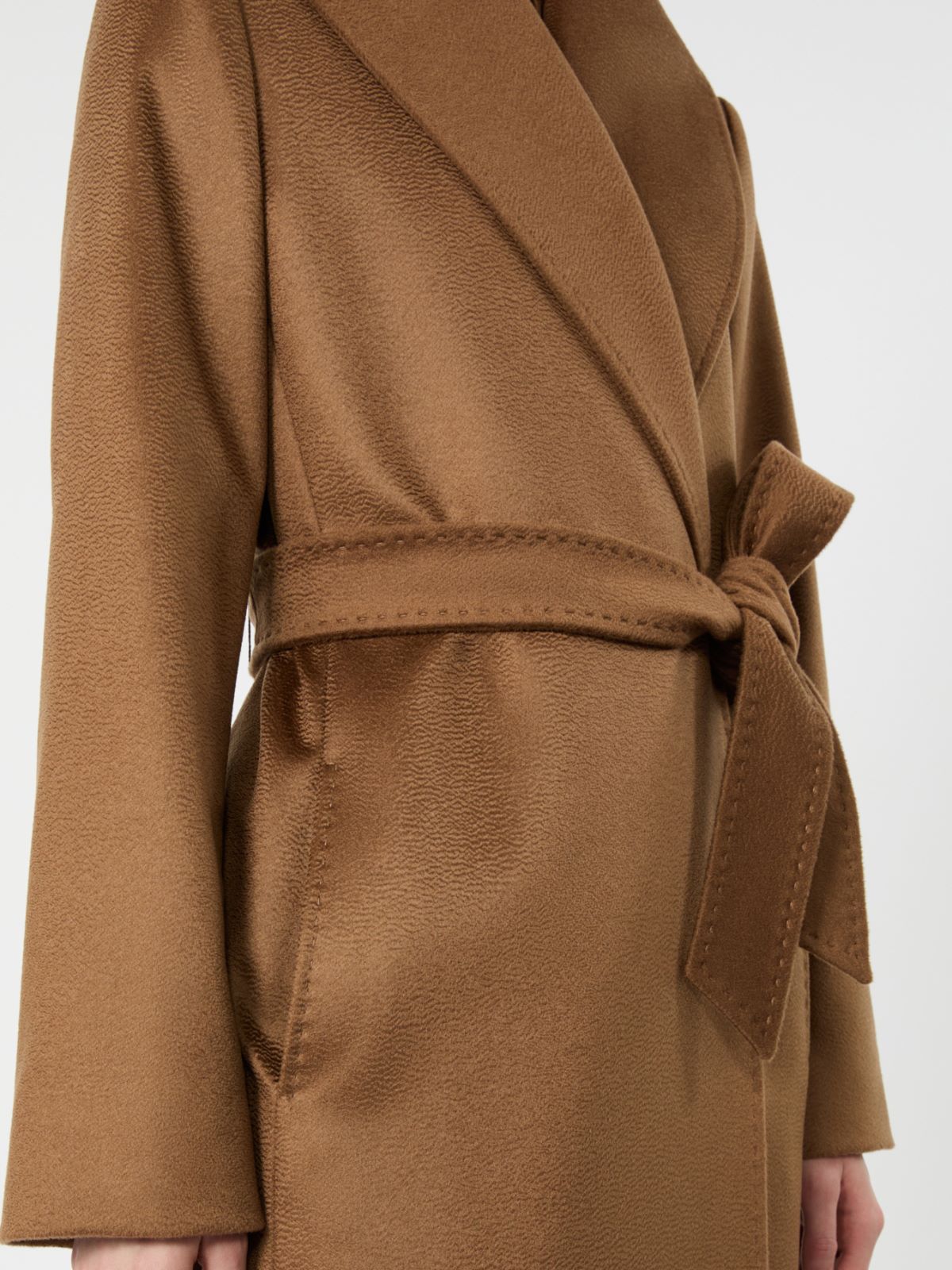 Long cashmere robe coat - TOBACCO - Max Mara - 4
