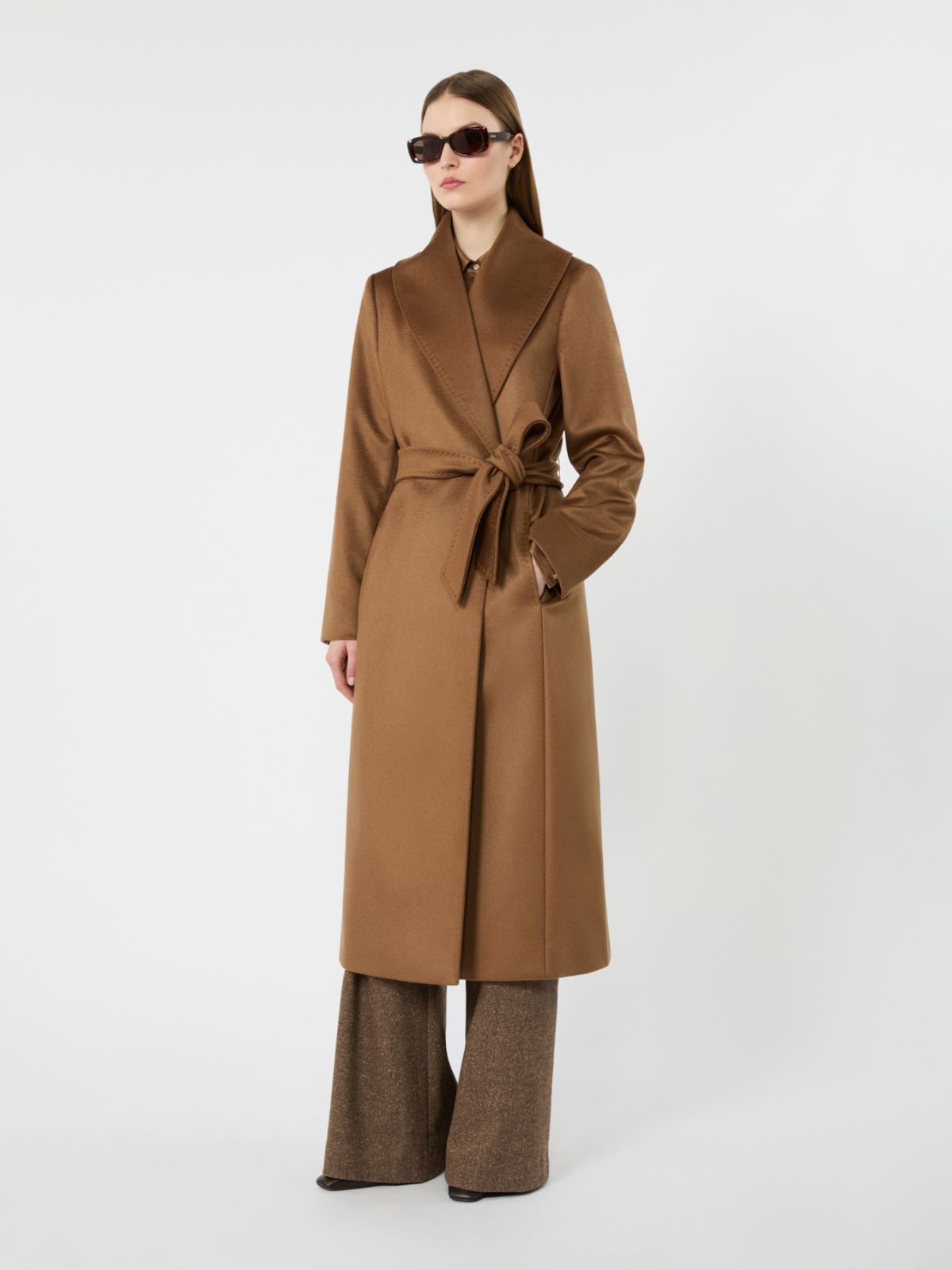 Long cashmere robe coat - TOBACCO - Max Mara