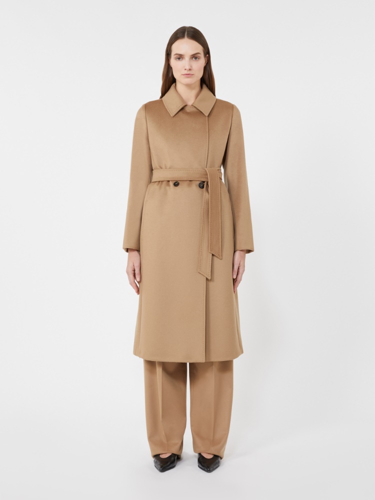 Wool robe coat - CAMEL - 2