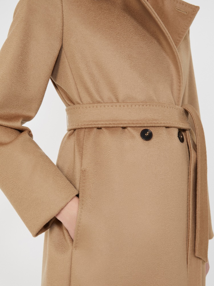 Wool robe coat - CAMEL - 4