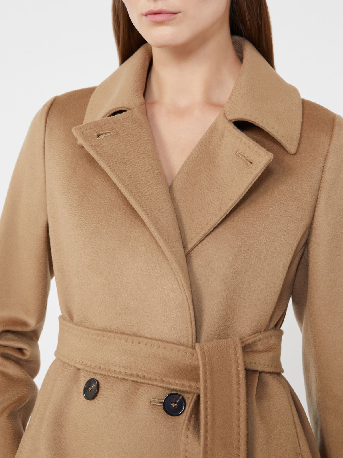 Wool robe coat - CAMEL - 5
