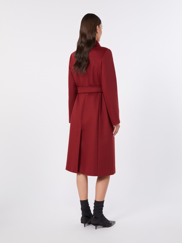 Wool robe coat - RUBY - 3