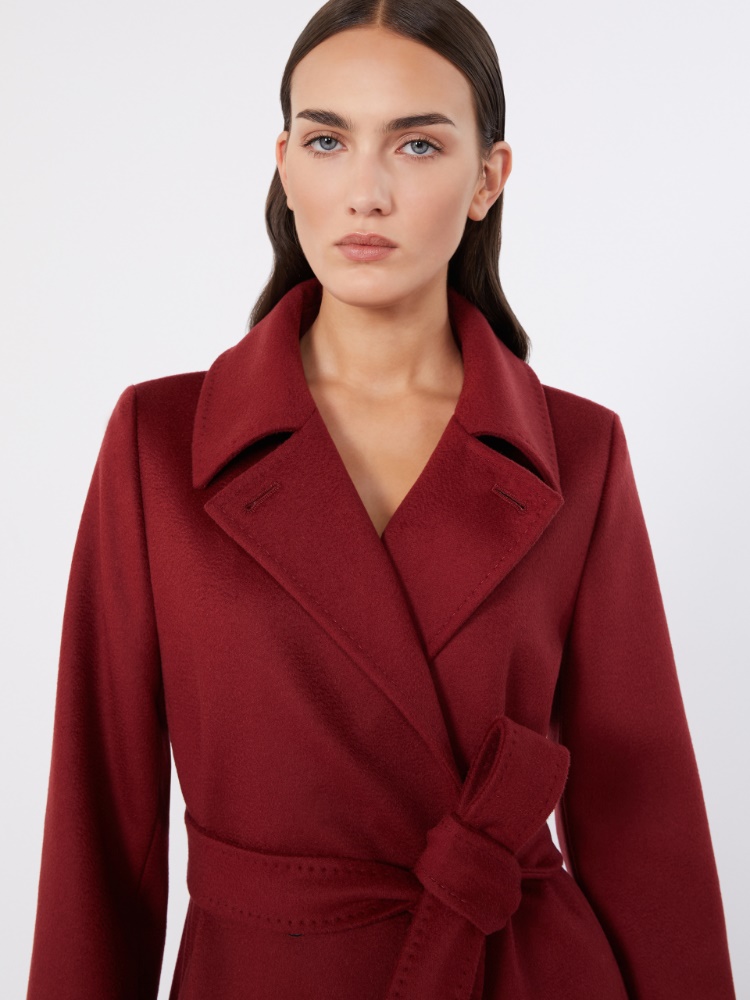 Wool robe coat - RUBY - 4