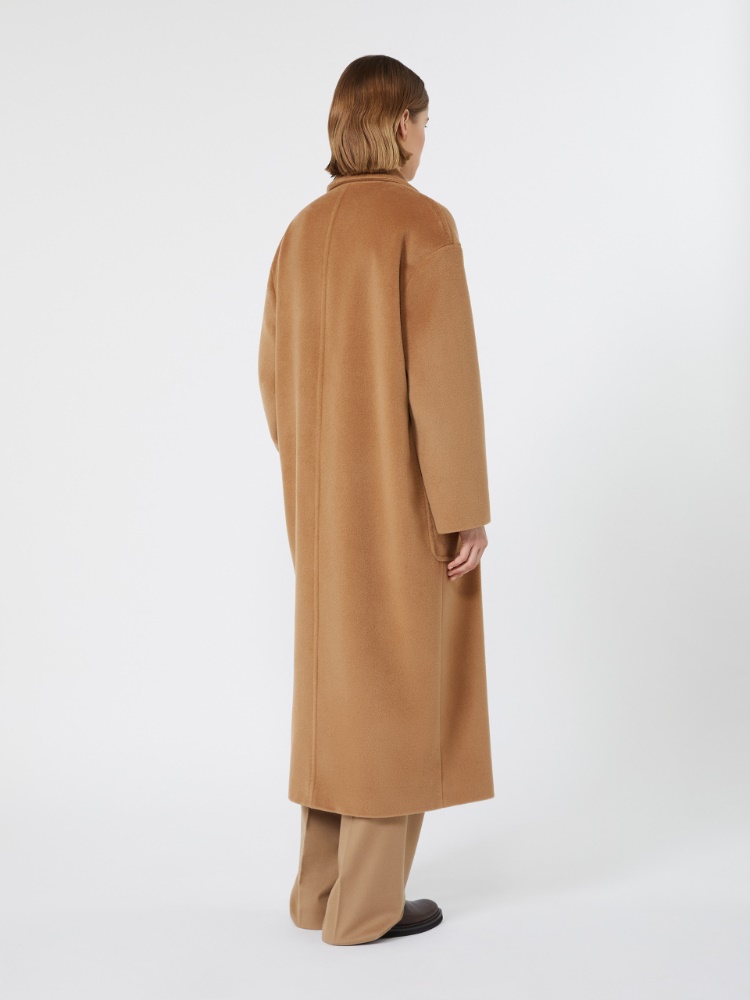 Long wool beaver cloth coat - CAMEL - Max Mara - 3