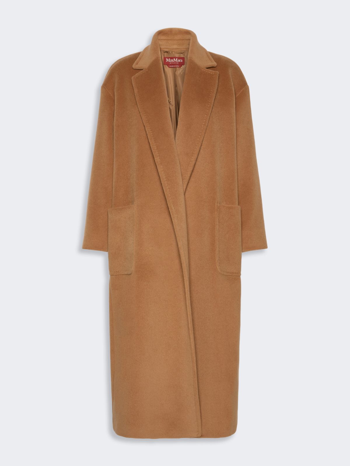 Long wool beaver cloth coat - CAMEL - Max Mara - 5