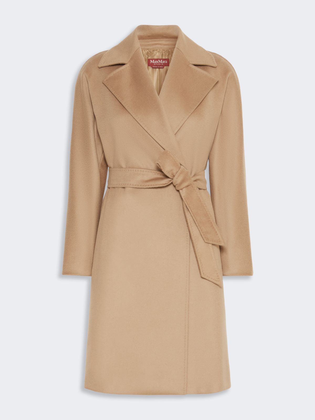 Abrigo tipo batín de paño de lana - CAMEL - Max Mara - 5