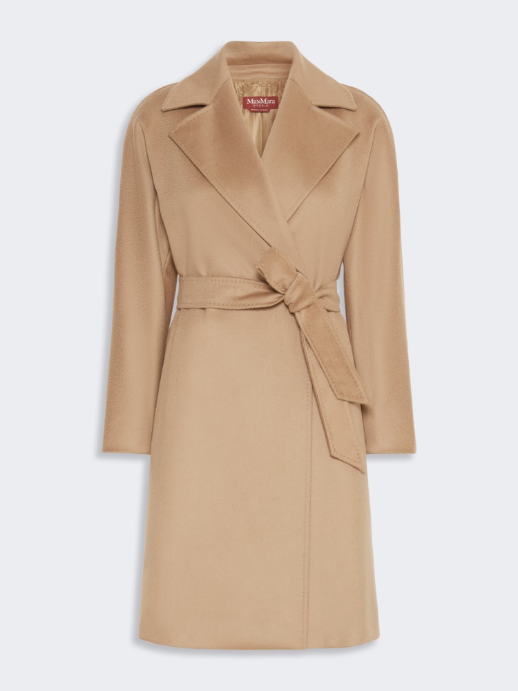 Abrigo tipo batín de paño de lana - CAMEL - Max Mara - 5