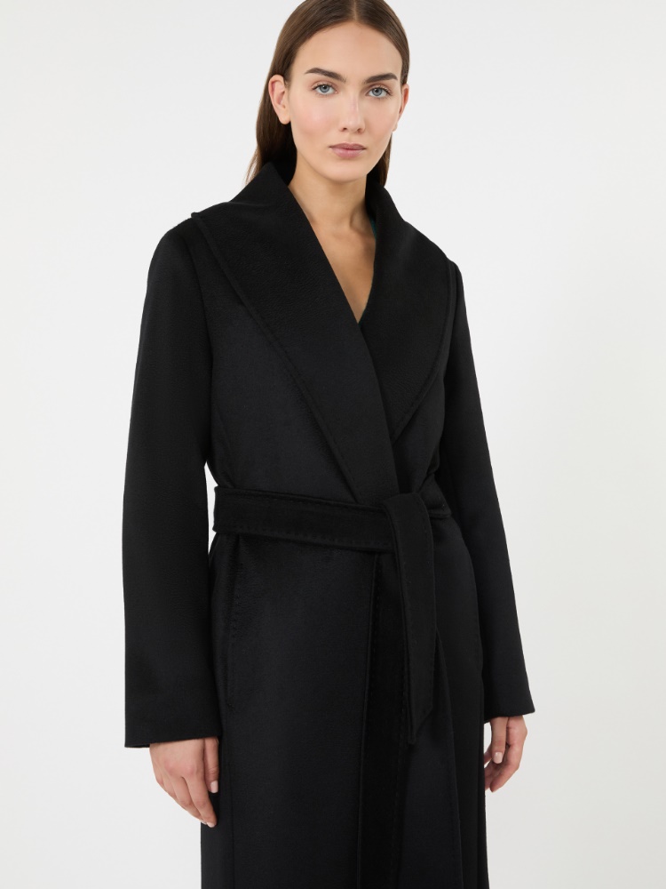Wool wrap coat - BLACK - Max Mara - 4