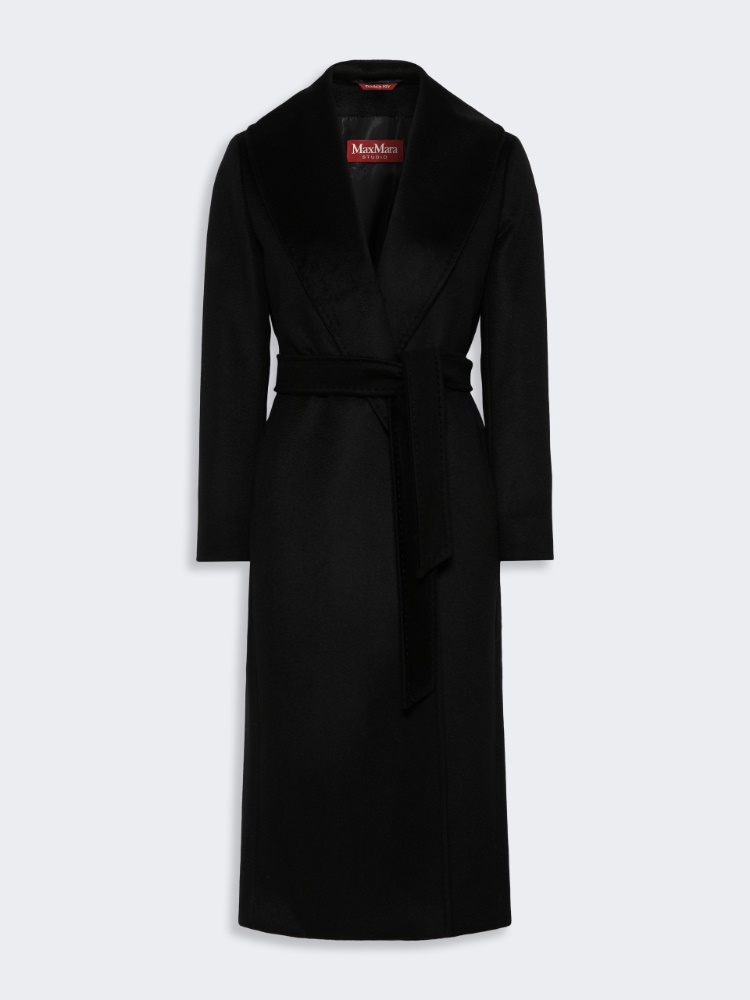 Wool wrap coat - BLACK - Max Mara - 5