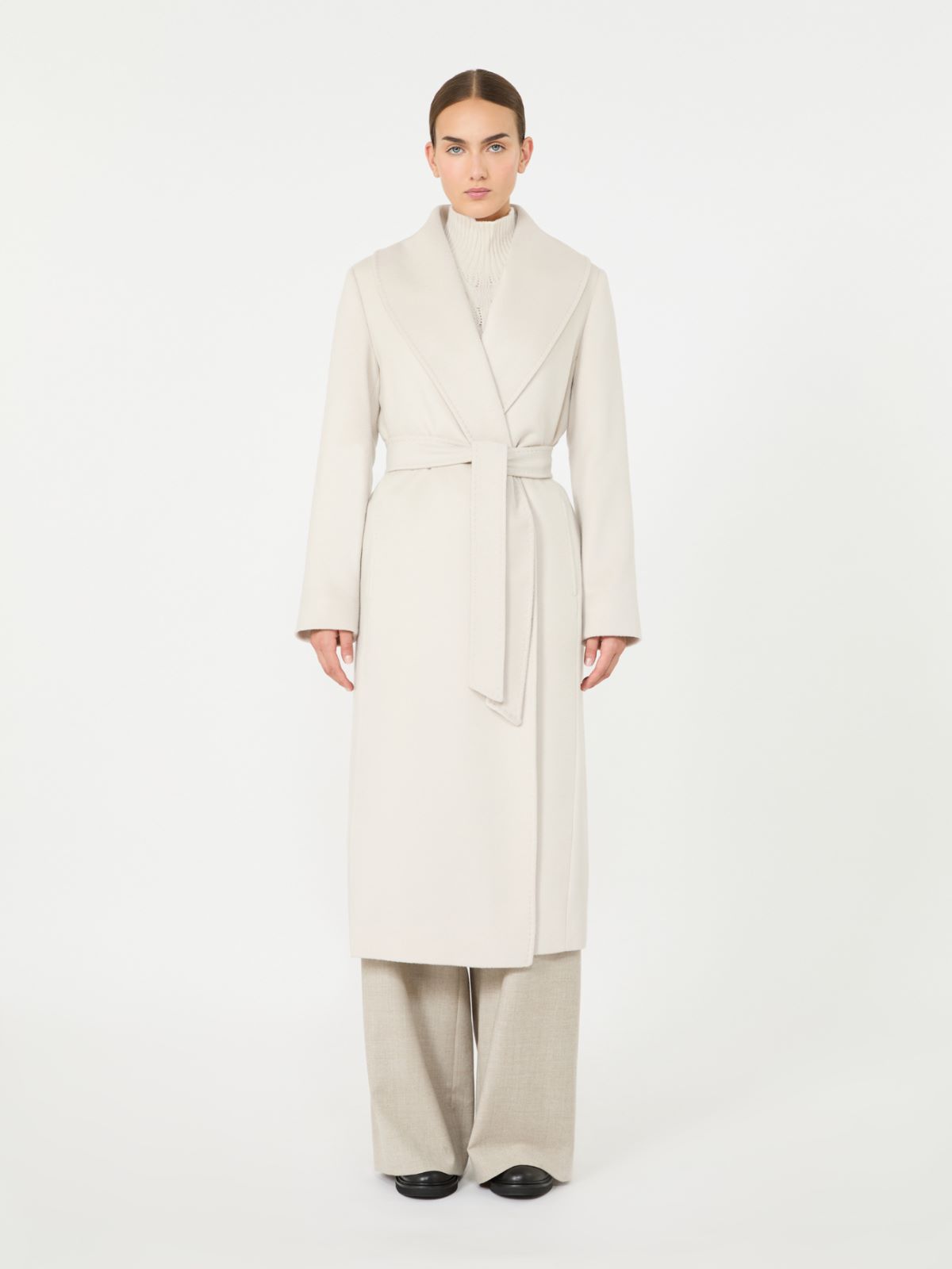 Wool wrap coat - BEIGE - Max Mara - 2