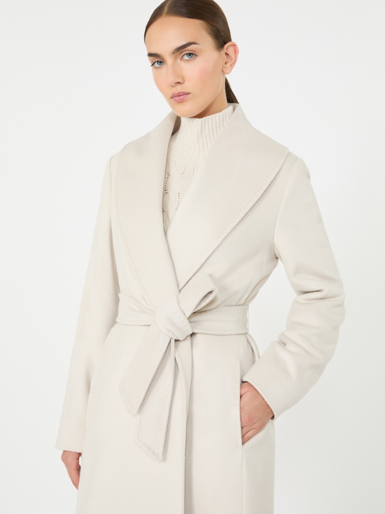 Wool wrap coat - BEIGE - Max Mara - 4