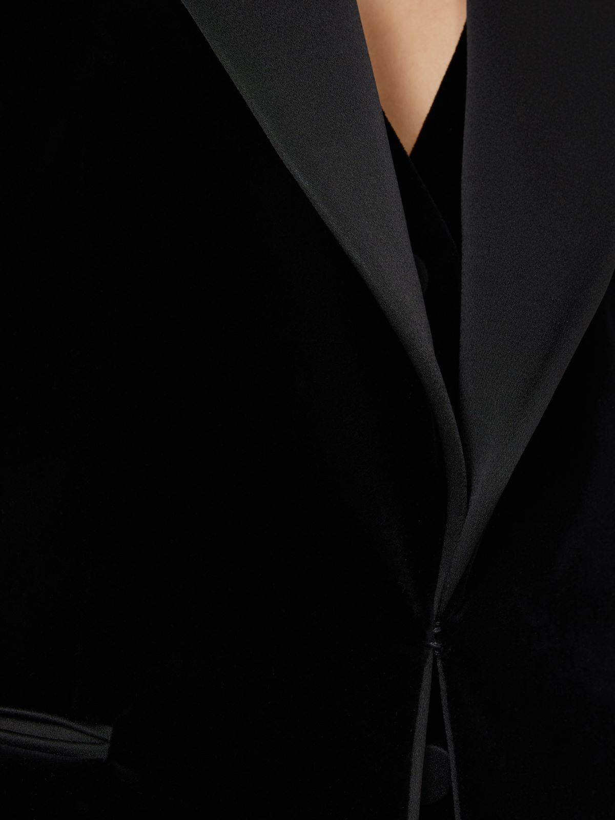 Velvet Tuxedo jacket - BLACK - Max Mara - 4