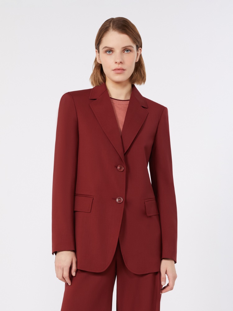 Chaqueta con botonadura sencilla de tela de lana - RUBI - 2